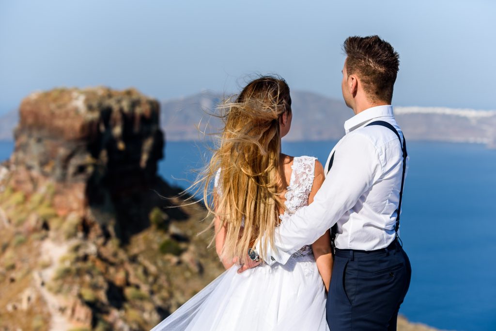 Wedding photography in Santorini